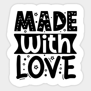 Made With Love Sticker